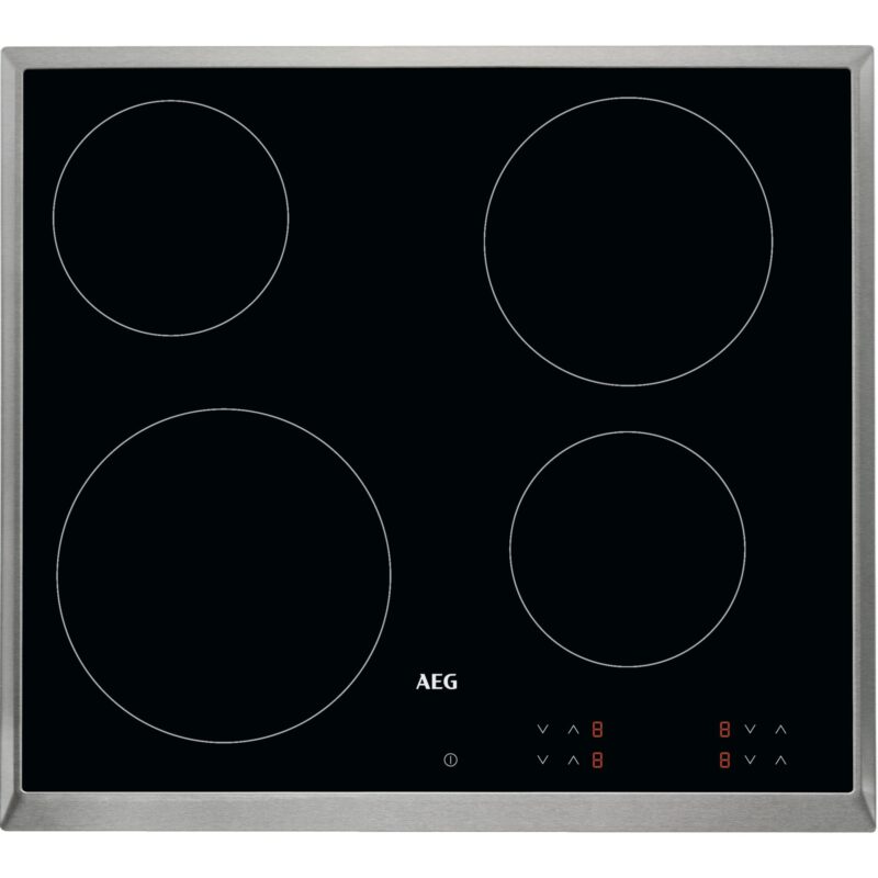 AEG Glaskeramik-Kochfeld KFA58SM - Chrom (949492645)