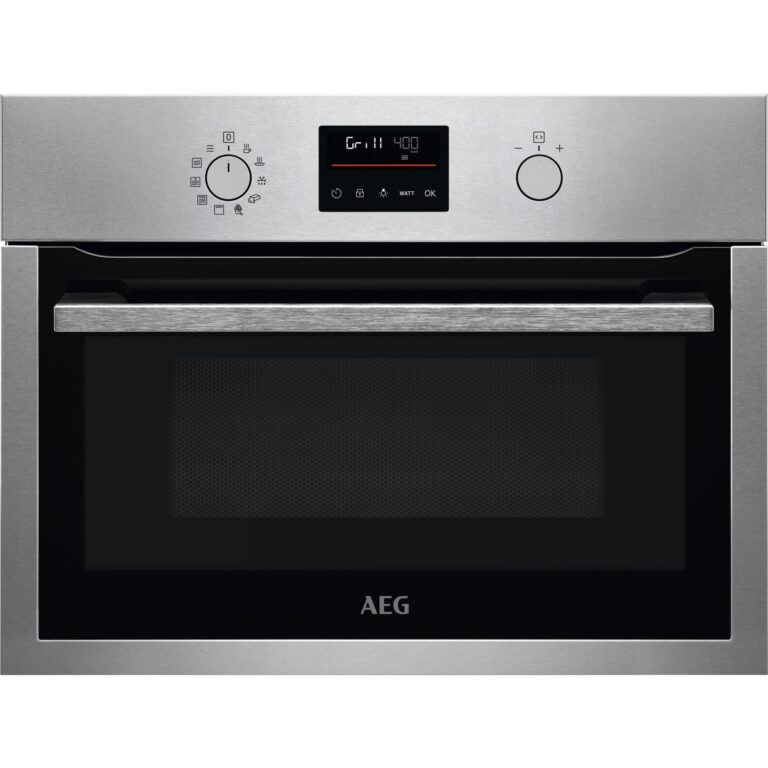 AEG Kompakt-Mikrowellengerät BO4BEMGM - Chrom mit Antifingerprint Beschichtung (944005072)