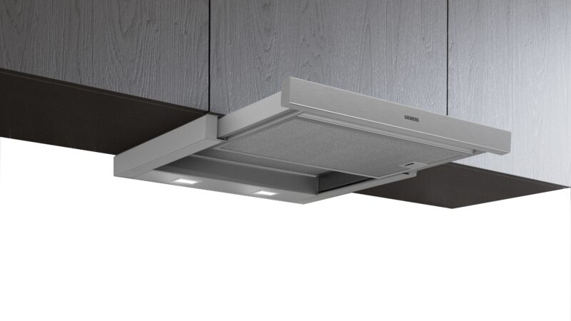 Siemens iQ300, Flachschirmhaube, 60 cm, Silbermetallic, Griffleiste optional (LI67RA531C)
