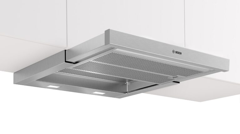 Bosch Serie 6, Flachschirmhaube, 60 cm, Edelstahl, Griffleiste optional (DFR067T51)