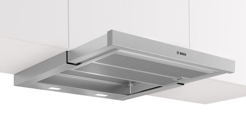 Bosch Serie 6, Flachschirmhaube, 60 cm, Edelstahl, Griffleiste optional (DFR067T51)