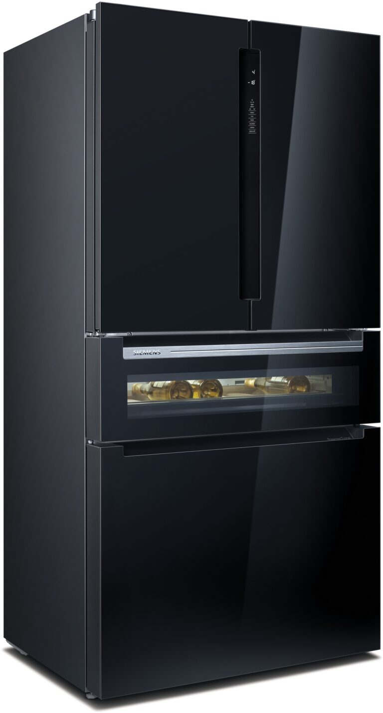 Siemens iQ700, Freistehende Kühl-Gefrier-Kombination, 183 x 90.6 cm, Schwarz (KF96RSBEA)