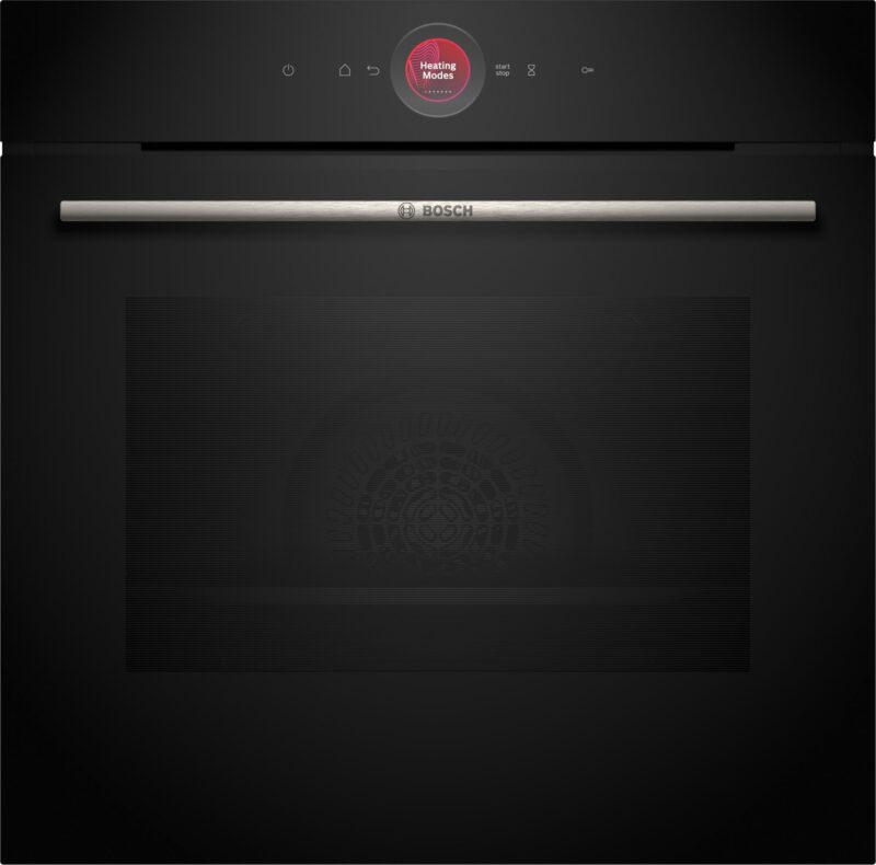 Bosch Serie 8, Einbau-Backofen, 60 x 60 cm, Schwarz, Air Fry (HBG7341B1)