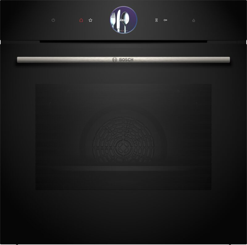 Bosch Serie 8, Einbau Dampfbackofen, 60 x 60 cm, Schwarz (HSG7361B1)