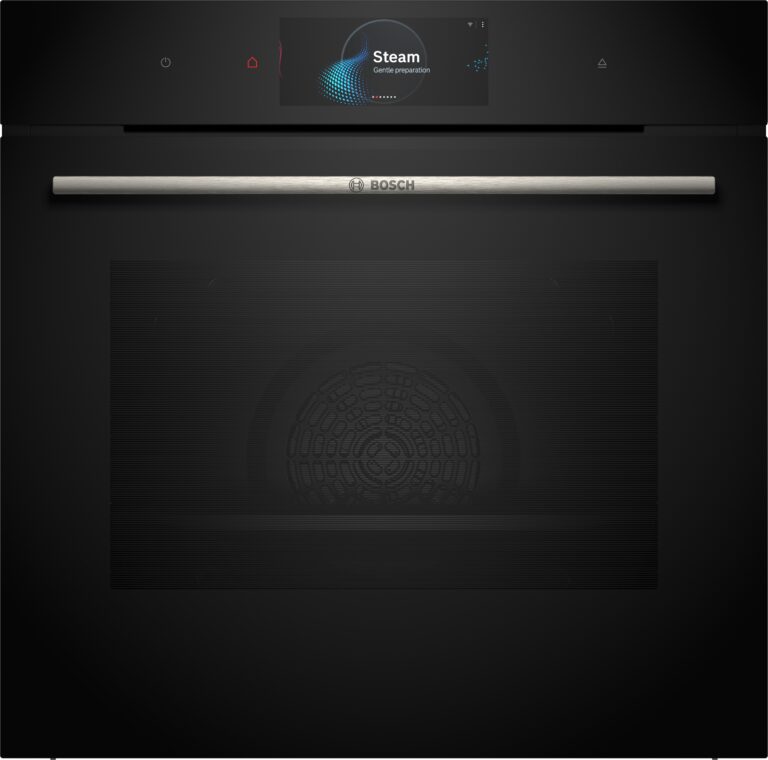 Bosch Serie 8, Einbau Dampfbackofen, 60 x 60 cm, Schwarz (HSG7584B1)