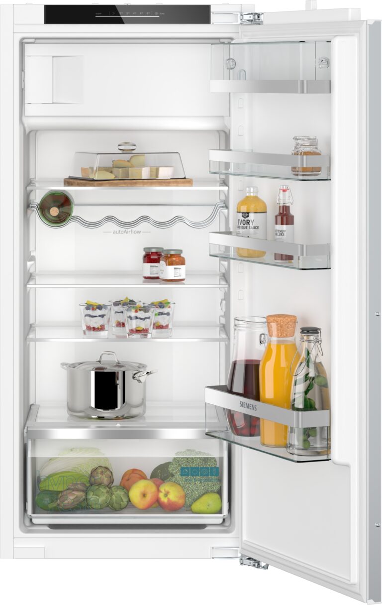 Siemens iQ500, Einbau-Kühlschrank mit Gefrierfach, 122.5 x 56 cm, Flachscharnier mit Softeinzug (KI42LADD1H)