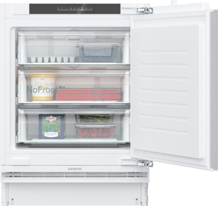 Siemens iQ500, Einbau-Gefrierschrank, 82 x 59.8 cm, Flachscharnier mit Softeinzug (GU21NADE0)