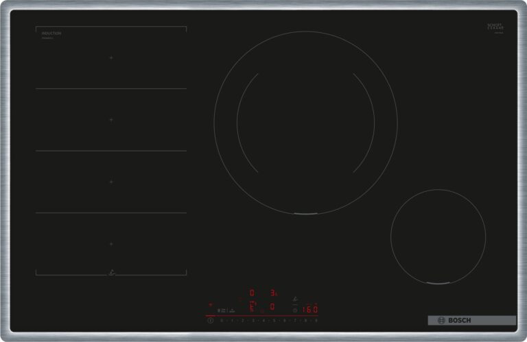 Bosch Serie 6, Induktionskochfeld, 80 cm, Mit Rahmen aufliegend (PXE845HC1E)
