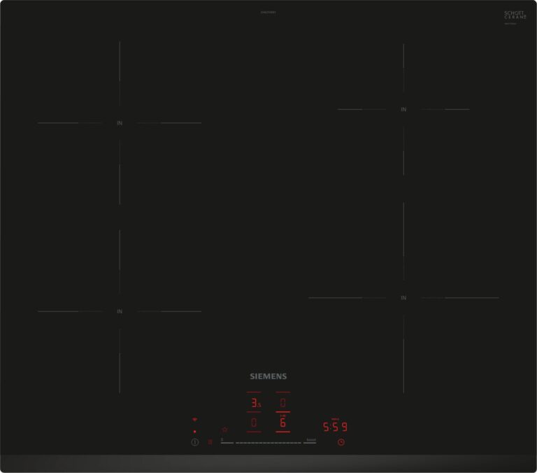 Siemens iQ300, Induktionskochfeld, 60 cm, Schwarz (EH631HEB1E)
