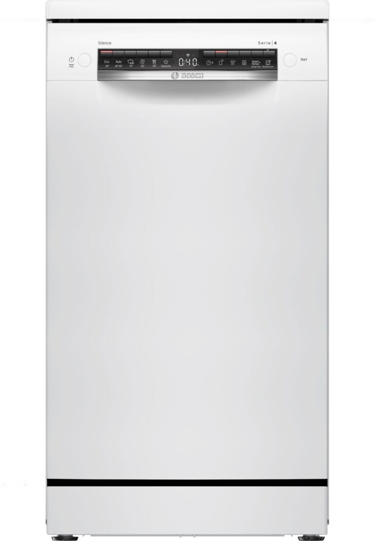 Bosch Serie 4, Freistehender Geschirrspüler, 45 cm, weiss (SPS4HKW49E)