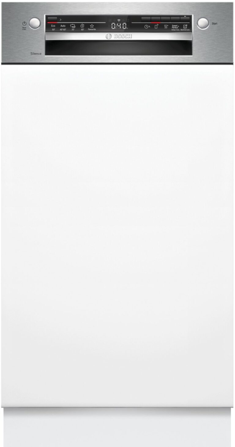 Bosch Serie 2, Teilintegrierter Geschirrspüler, 45 cm, Edelstahl (SPI2HKS42E)