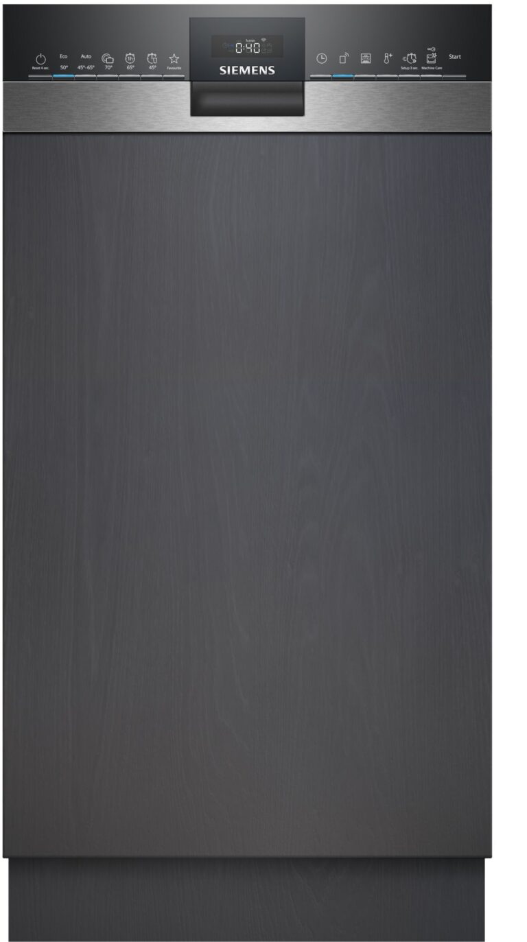 Siemens iQ300, Teilintegrierter Geschirrspüler, 45 cm, Edelstahl (SR53HS74KE)