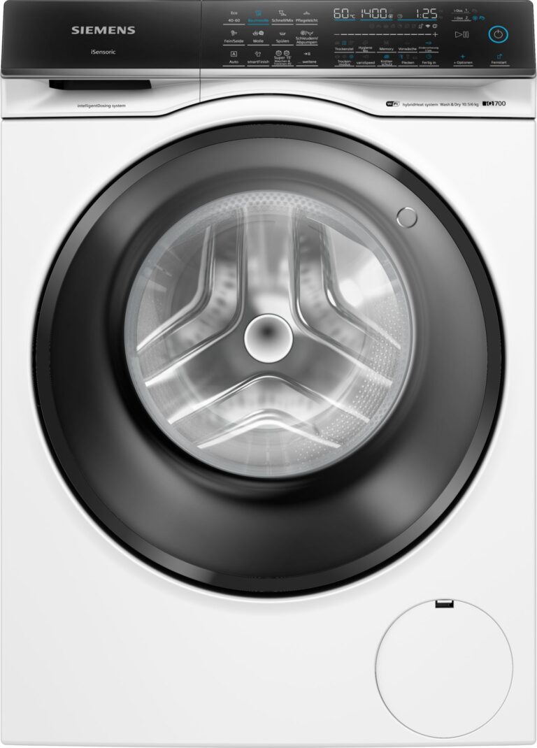 Siemens iQ700, Waschtrockner, 10.5/6 kg, 1400 U/min. (WN54C2A4CH)