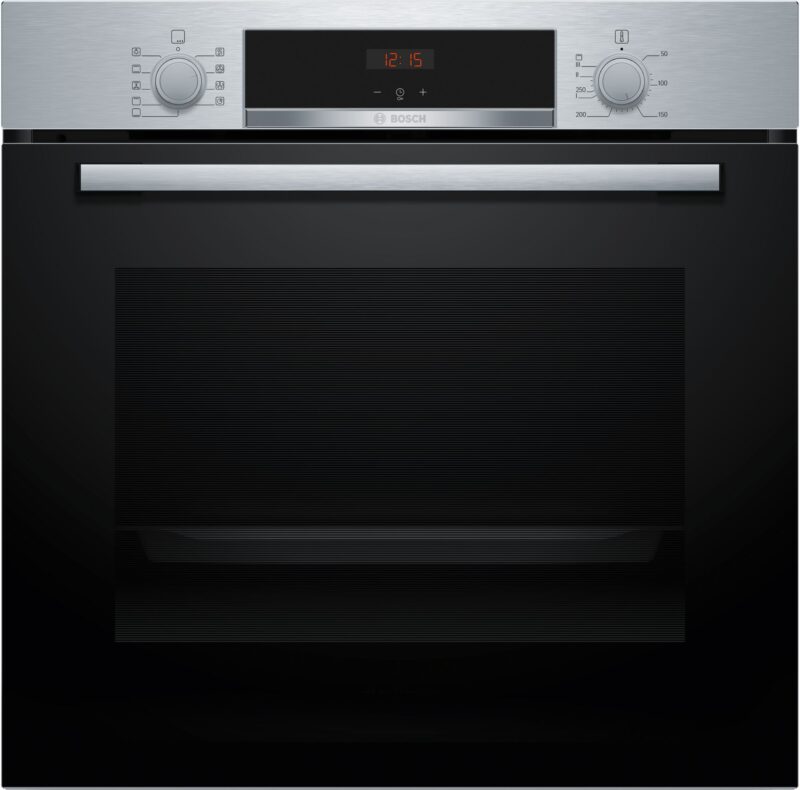 Bosch Serie 4, Einbau-Backofen, 60 x 60 cm, Edelstahl (HBA514BS3)
