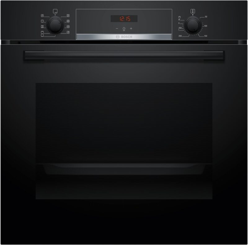 Bosch Serie 4, Einbau-Backofen, 60 x 60 cm, Schwarz (HBA514BB3)