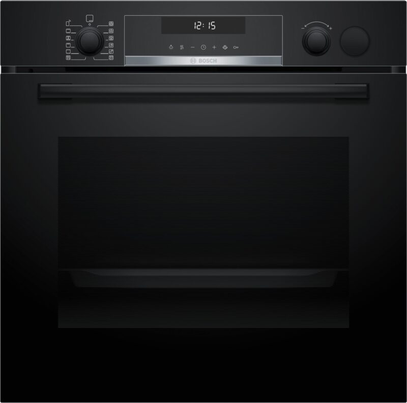 Bosch Serie 6, Einbau-Backofen mit Dampfunterstützung, 60 x 60 cm, Schwarz (HRG578CB7)