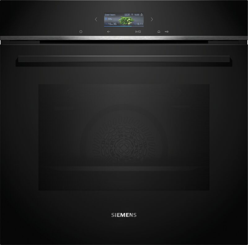 Siemens iQ700, Einbau-Backofen, 60 x 60 cm, Schwarz (HB734G1B1)