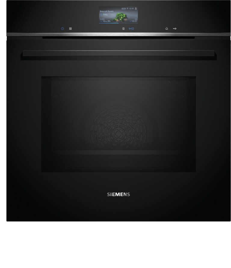 Siemens iQ700, Einbau-Backofen mit Mikrowellenfunktion, 60 x 60 cm, Schwarz (HM736G1B1C)