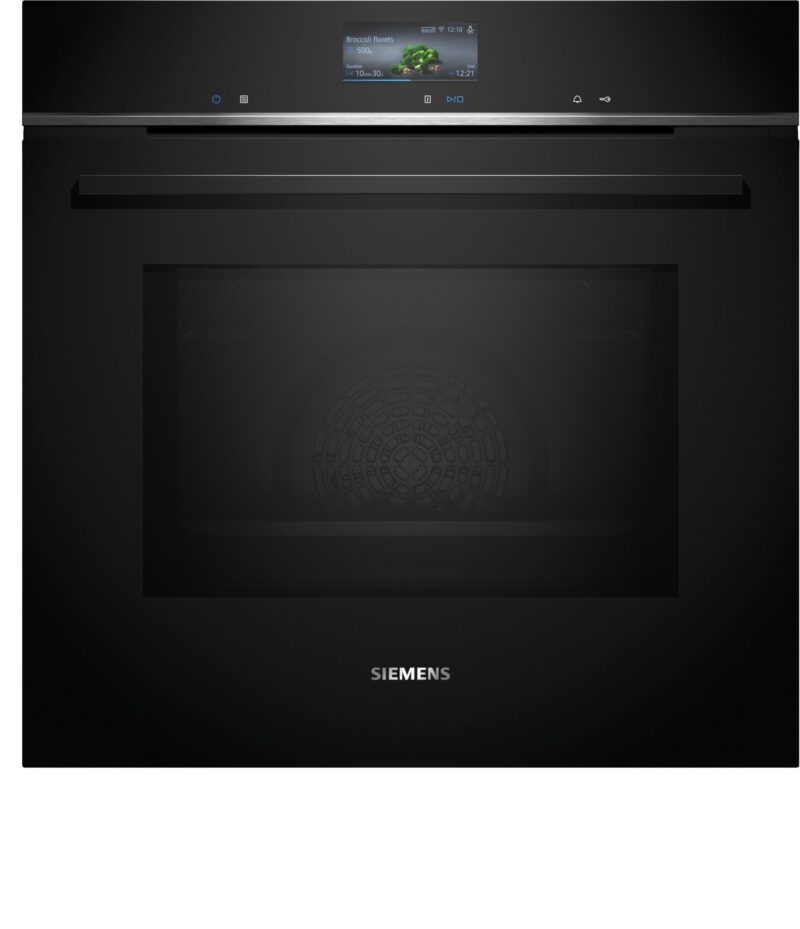 Siemens iQ700, Einbau-Backofen mit Mikrowellenfunktion, 60 x 60 cm, Schwarz (HM736G1B1C)