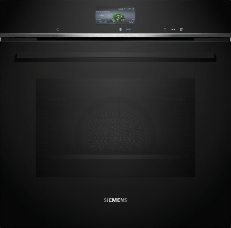 Siemens iQ700, Einbau Dampfbackofen, 60 x 60 cm, Schwarz (HS736G3B1C)