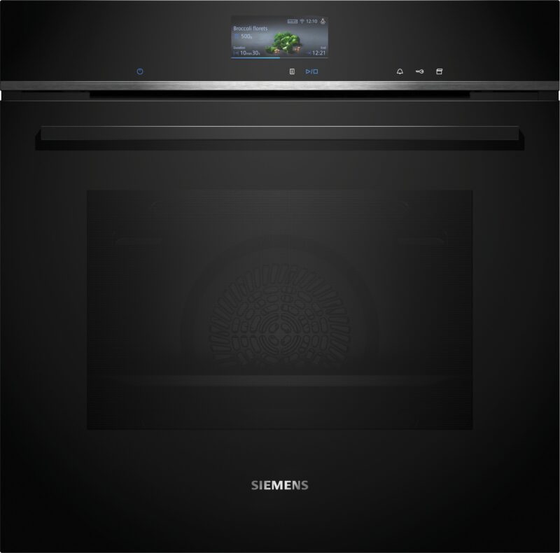 Siemens iQ700, Einbau Dampfbackofen, 60 x 60 cm, Schwarz (HS736G3B1C)