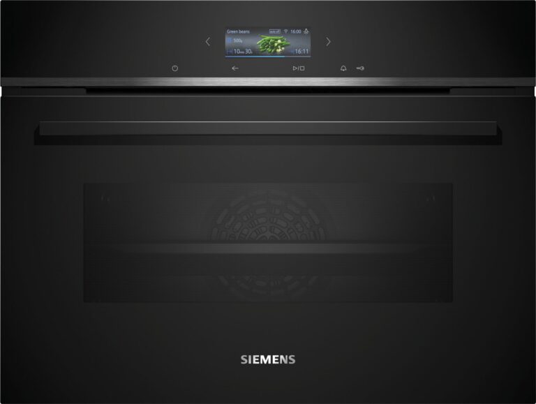 Siemens iQ700, Einbau Kompaktbackofen, 60 x 45 cm, Schwarz (CB734G1B1)