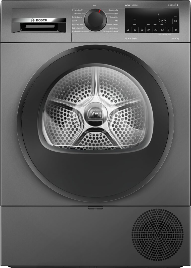 Bosch Serie 6, Wärmepumpen-Trockner, 8 kg, Anthrazit (WQG2331RCH)