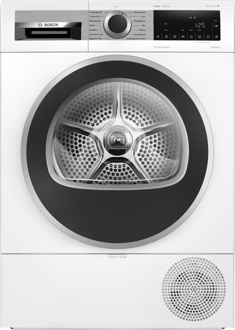 Bosch Serie 6, Wärmepumpen-Trockner, 8 kg, Weiß (WQG233C1CH)