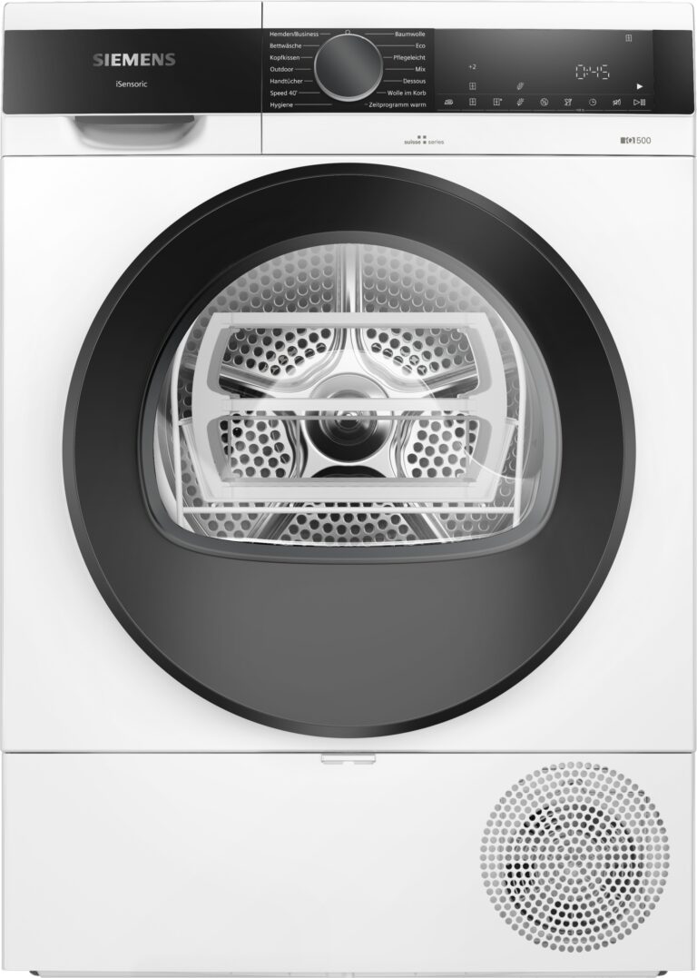 Siemens iQ500, Wärmepumpen-Trockner, 8 kg, Weiß (WQ33G291CH)