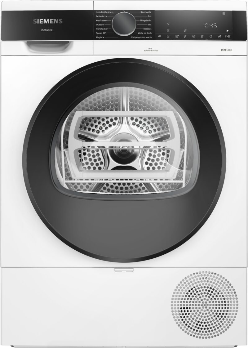 Siemens iQ500, Wärmepumpen-Trockner, 8 kg, Weiß (WQ33G291CH)