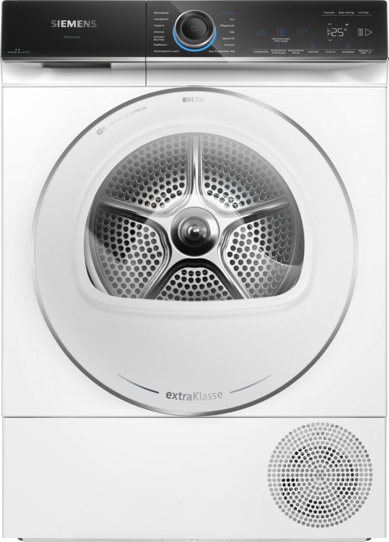 Siemens iQ700, Wärmepumpen-Trockner, 9 kg, Weiß (WQ46B2D1CH)