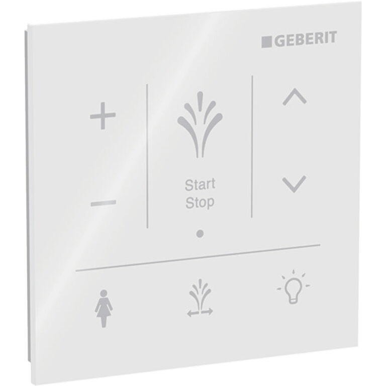 Wandbedienpanel für Geberit AquaClean Sela: Glas weiss