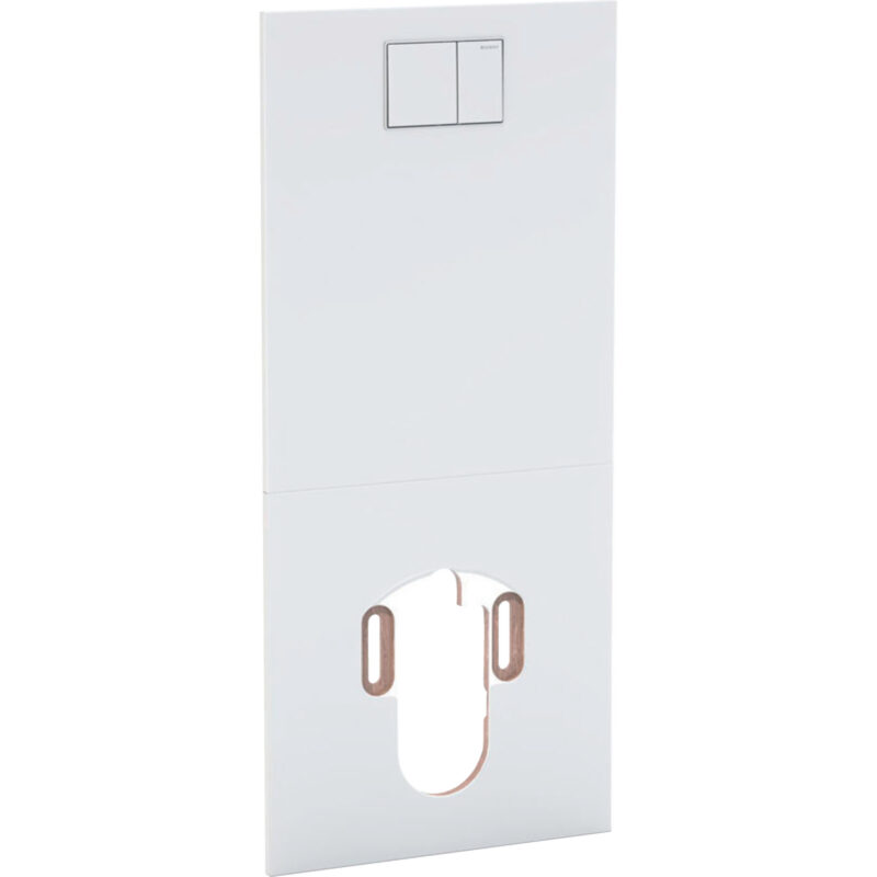 Designplatte für Geberit Dusch-WC AquaClean WC-Komplettanlage: Glas weiss