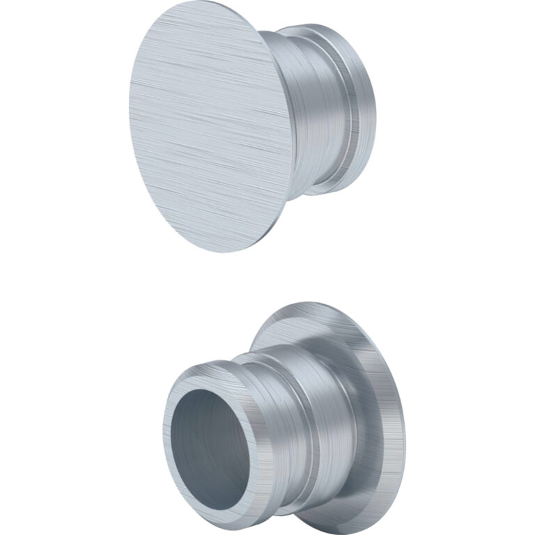 Set Fixierbolzen aus Aluminium, zu Geberit Monolith Seitenverkleidung (2 St.): Aluminium gebürstet