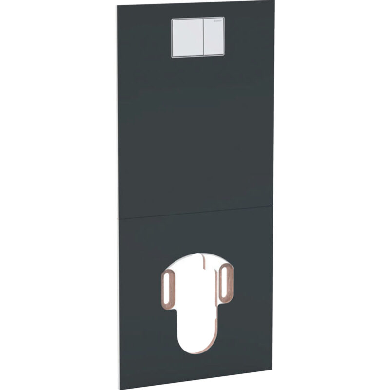 Designplatte für Geberit Dusch-WC AquaClean WC-Komplettanlage: Glas schwarz