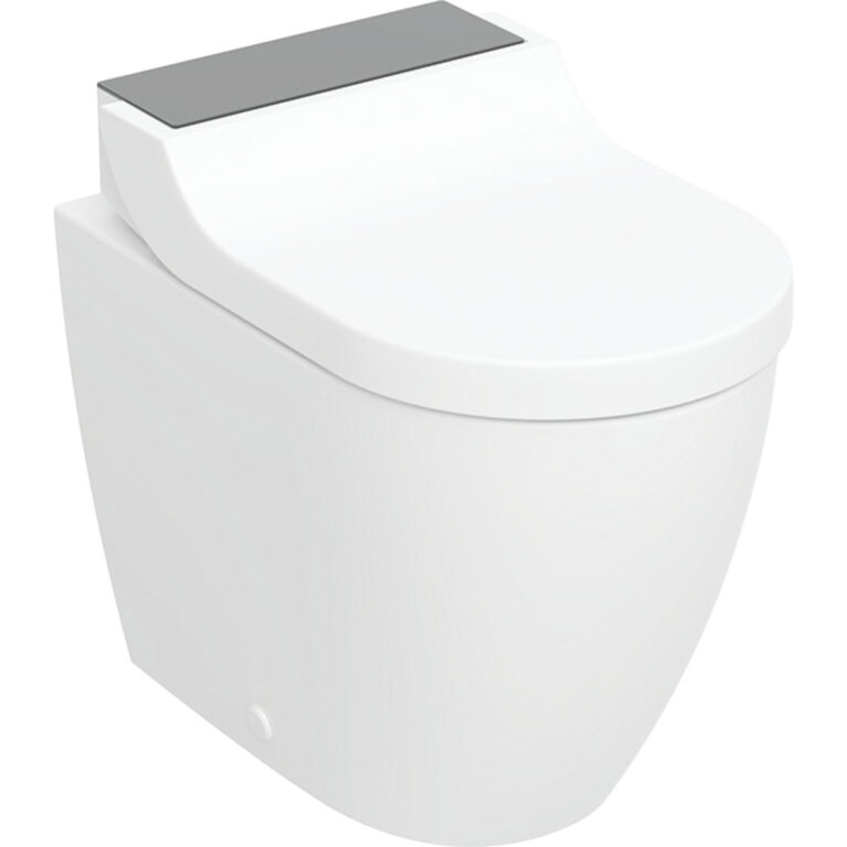 Geberit Dusch WC AquaClean Tuma Comfort WC-Komplettanlage Stand-WC: Glas schwarz (146.310.SJ.1)