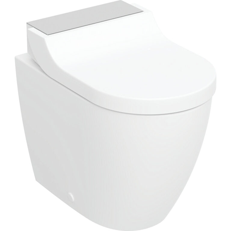 Geberit Dusch WC AquaClean Tuma Comfort WC-Komplettanlage Stand-WC: Edelstahl gebürstet (146.310.FW.1)