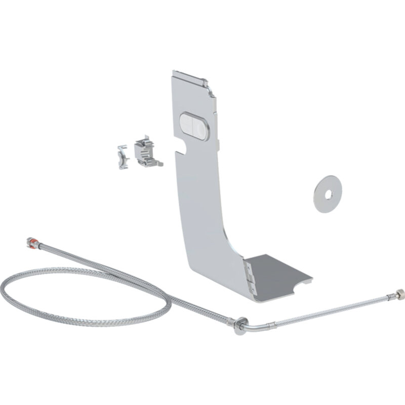 Wasseranschlussset, zu Geberit Unterputzspülkästen 8 / 12 cm für Geberit AquaClean Mera WC-Komplettanlagen: glanzverchromt