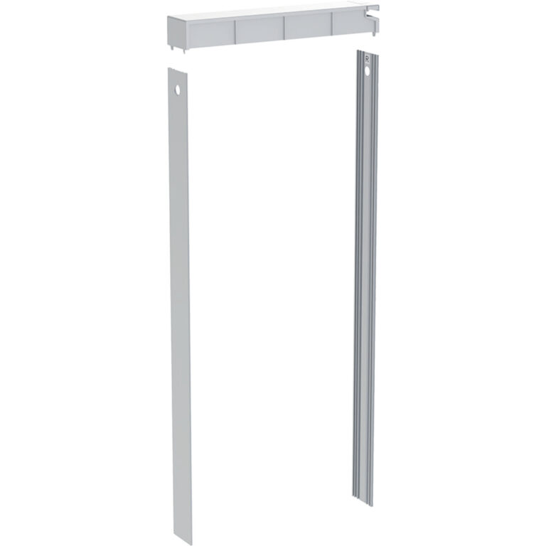 Geberit Monolith Set SPK-Deckel mit Seitenverkleidungen für Geberit Monolith Sanitärmodul für Wand-WC, 114 cm, kundenindividuell: Aluminium gebürstet