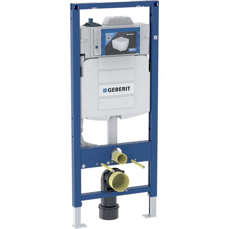 Geberit Duofix Element für Wand-WC, 120 cm, mit Sigma Unterputzspülkasten 12 cm, mit HS30 Hygienespülung, mit einem Wasseranschluss