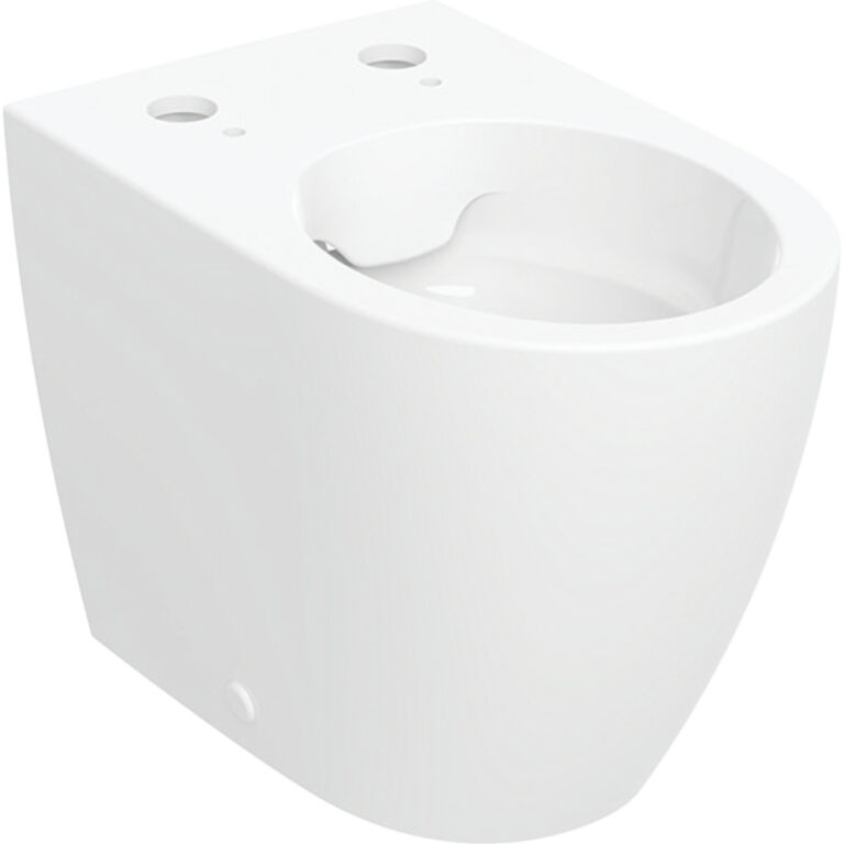 Stand-WC Tiefspüler, für Geberit AquaClean Tuma: weiss-alpin