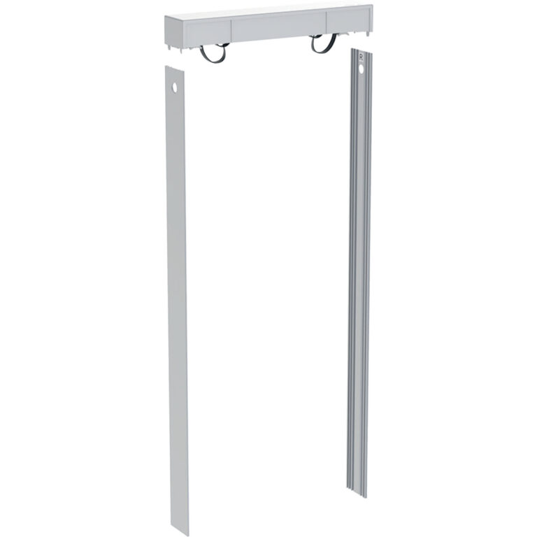 Set Spülkastendeckel mit Seitenverkleidungen, für Geberit Monolith Plus Sanitärmodul für Wand-WC, 114 cm, kundenindividuell: Aluminium gebürstet