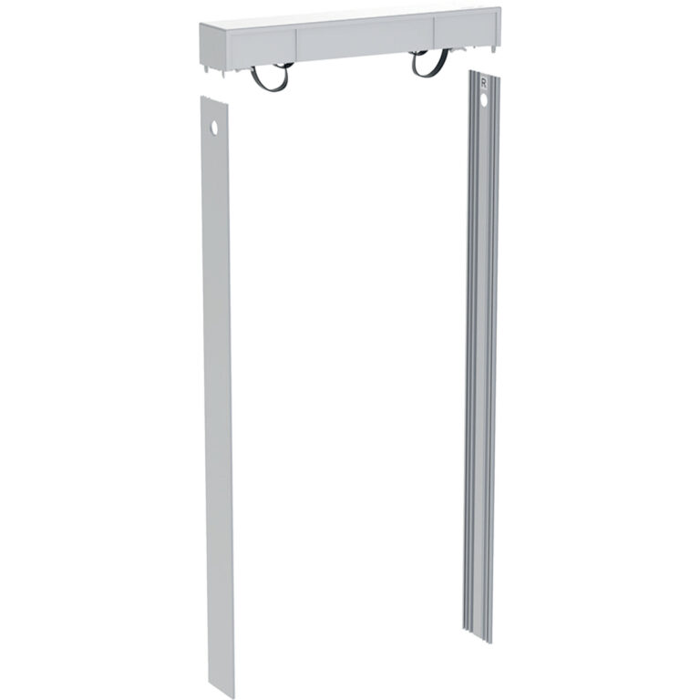 Set Spülkastendeckel mit Seitenverkleidungen, für Geberit Monolith Plus Sanitärmodul für Wand-WC, 101 cm, kundenindividuell: Aluminium gebürstet