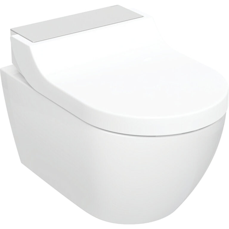 Geberit Dusch WC AquaClean Tuma Comfort WC-Komplettanlage Wand-WC: Edelstahl gebürstet (146.290.FW.1)