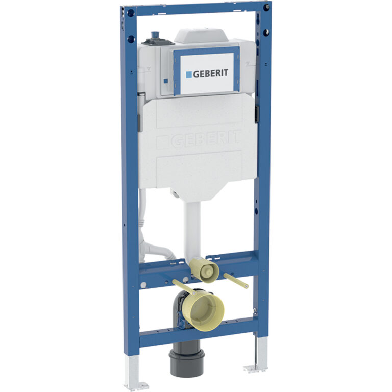 Geberit Duofix Element für Wand-WC, 120 cm, mit Sigma Unterputzspülkasten 12 cm, mit HS30 Hygienespülung, mit einem Wasseranschluss