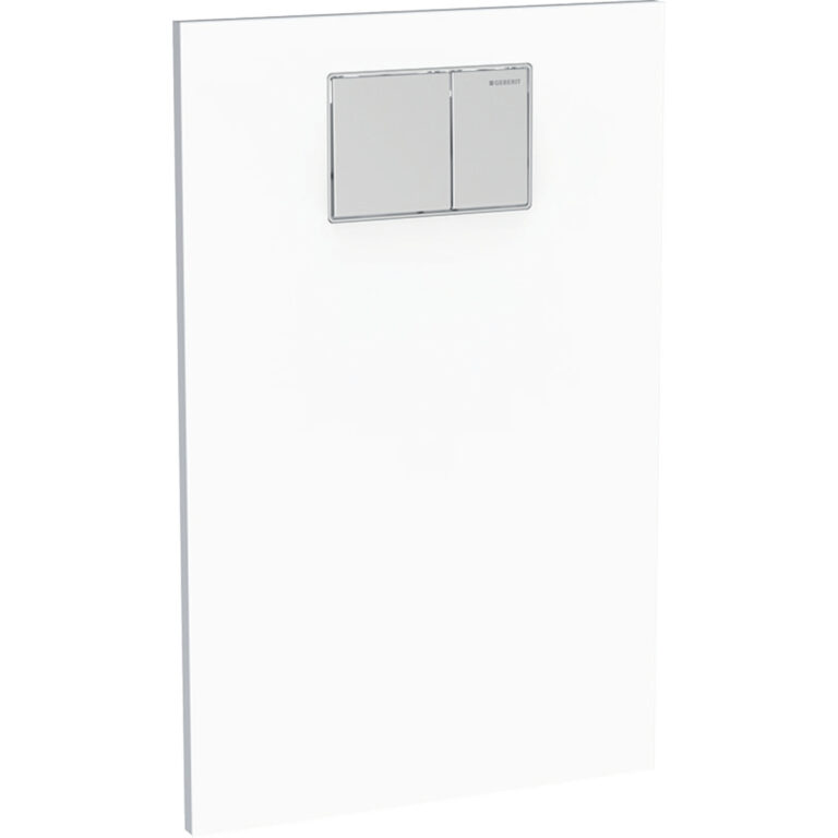 Designplatte für Geberit Dusch-WC AquaClean WC-Aufsatz: Glas weiss