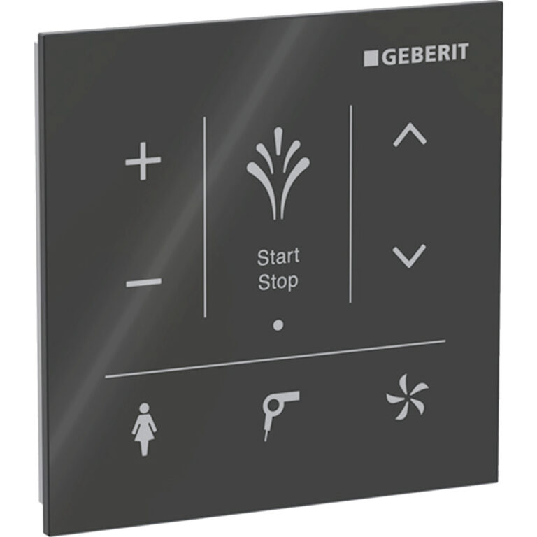 Wandbedienpanel, zu Geberit AquaClean: Glas schwarz