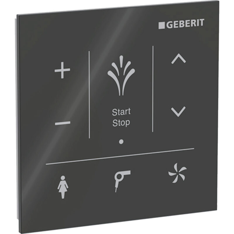 Wandbedienpanel, zu Geberit AquaClean: Glas schwarz