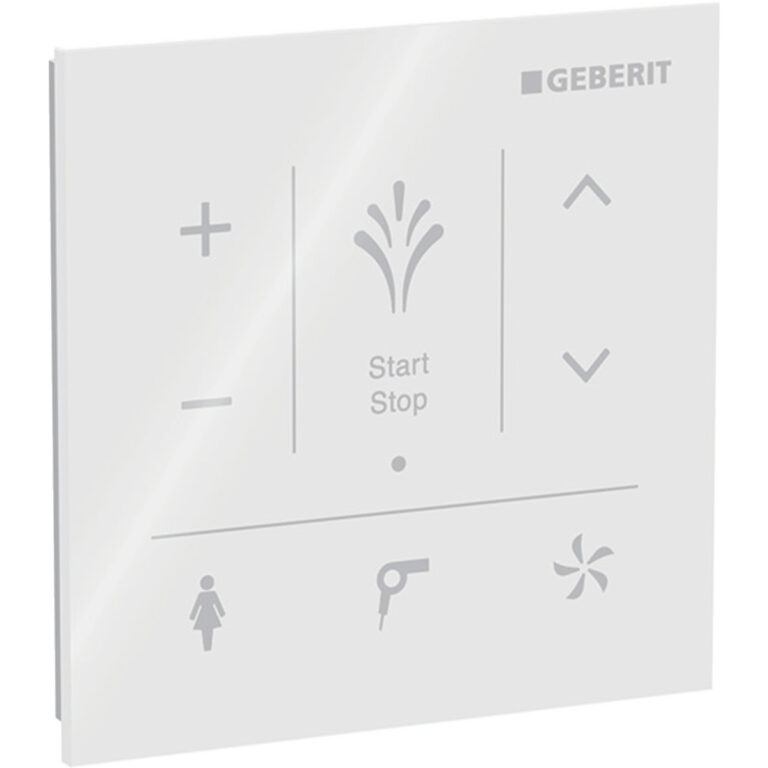 Wandbedienpanel, zu Geberit AquaClean: Glas weiss