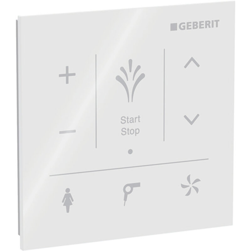 Wandbedienpanel, zu Geberit AquaClean: Glas weiss